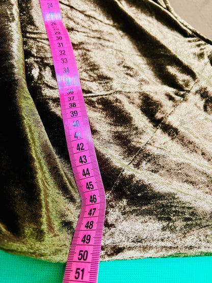 Vintage Samt Ghinea Kleid 38 - 40 Braun