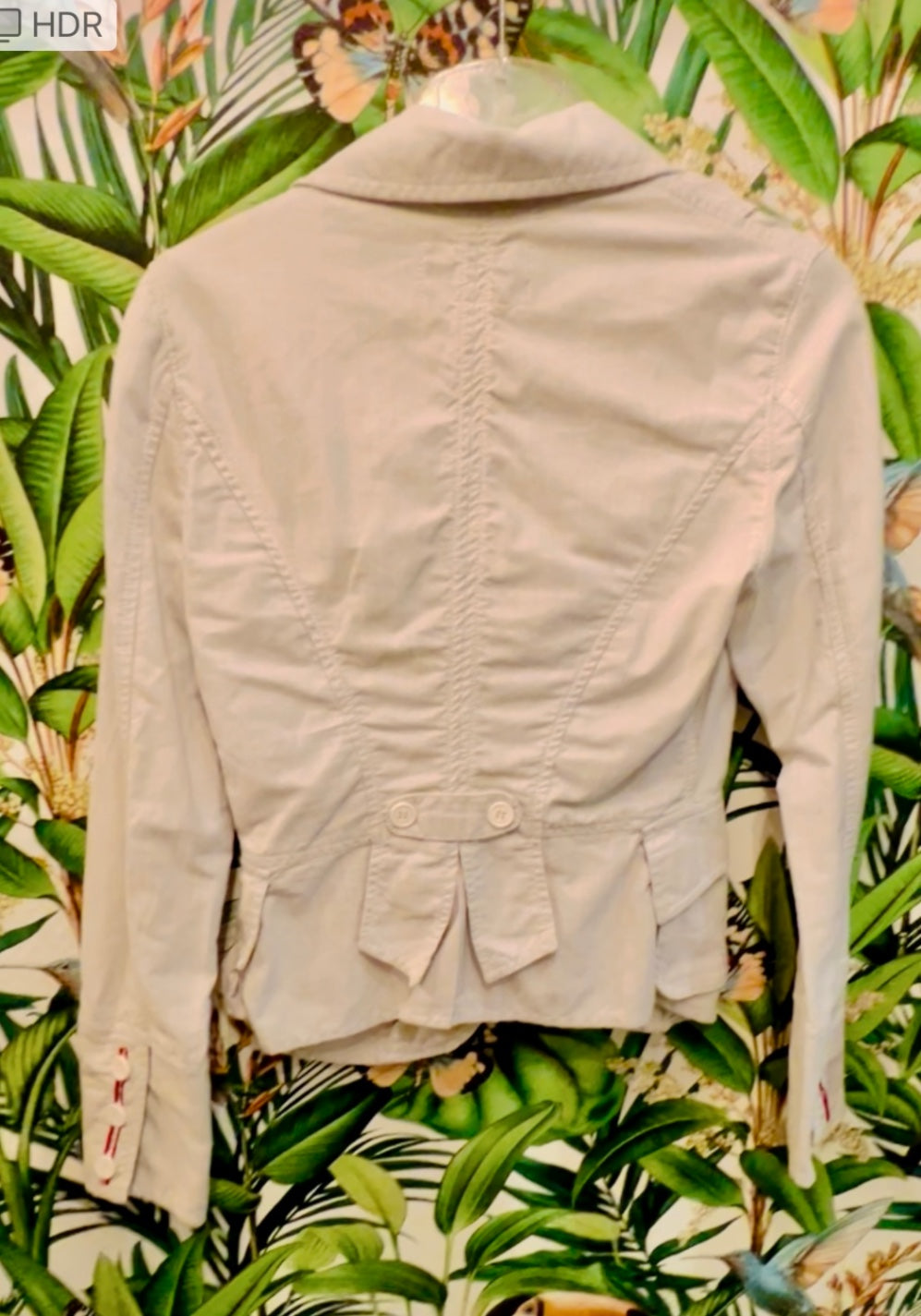 Vintage Armani Jeans Jacke / Blazer Xs / Xxs Weiß