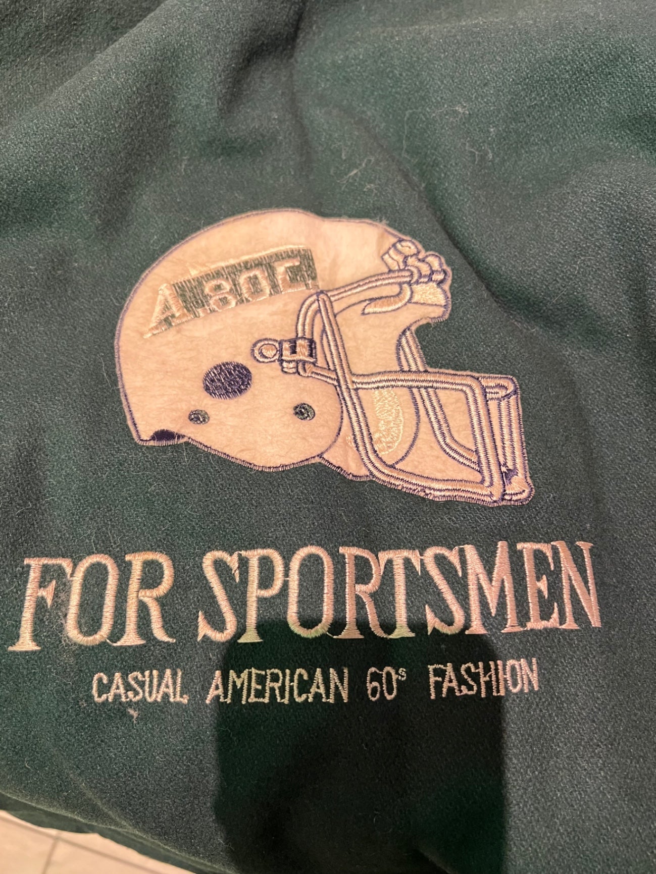 Vintage For Sportsmen Football Jacke M Grün