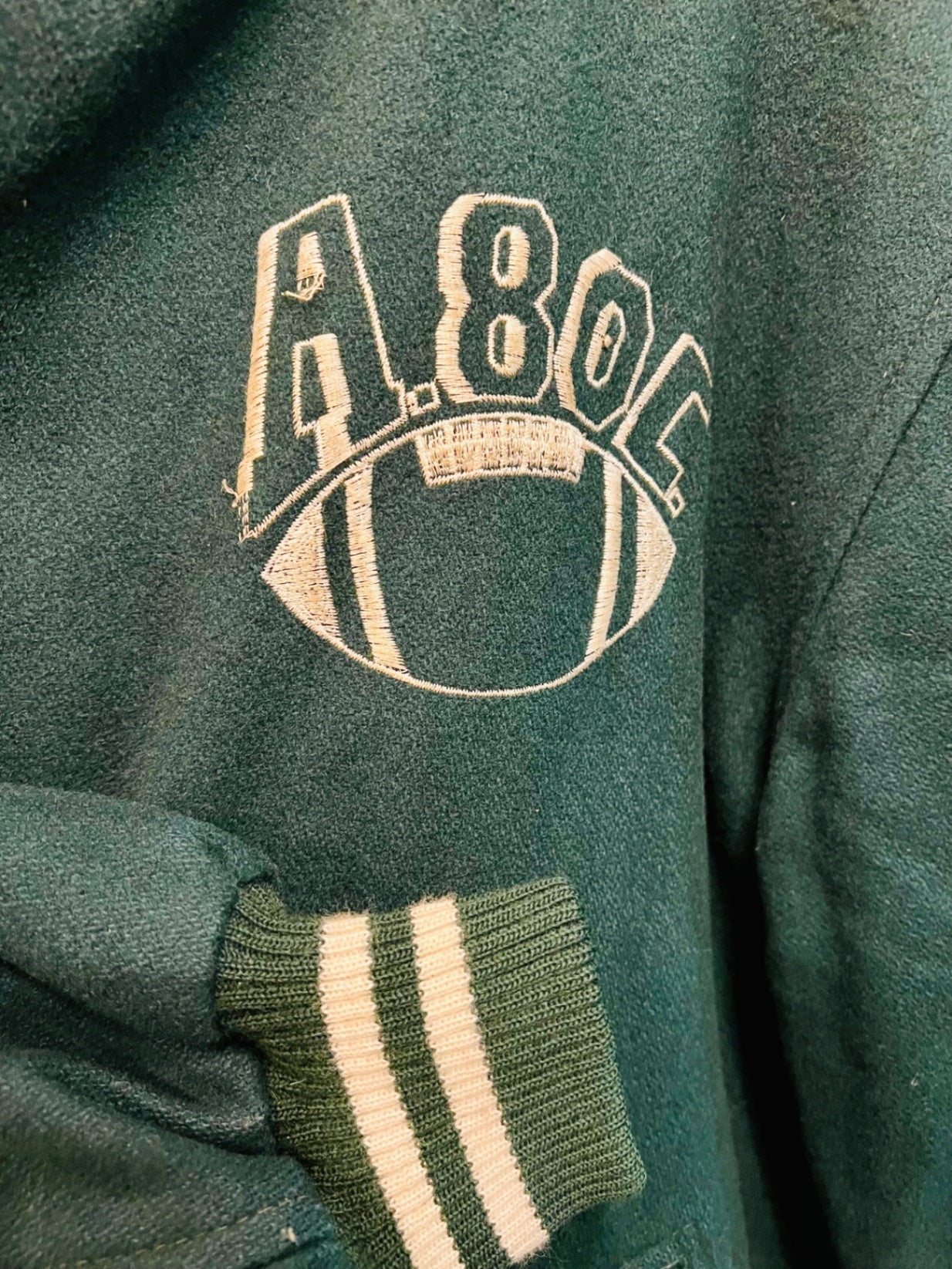 Vintage For Sportsmen Football Jacke M Grün