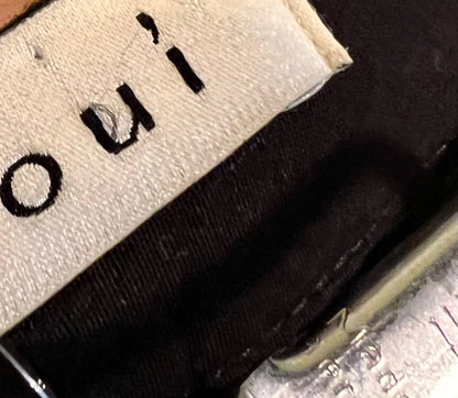 Oui Midi Rock S / M Schwarz mit Blumenmuster