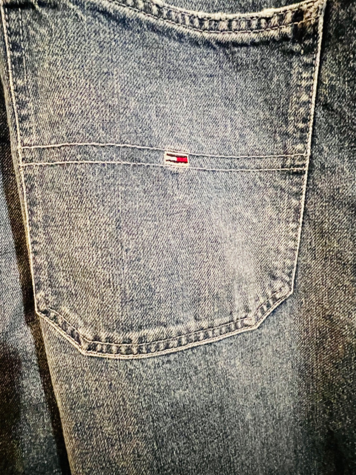 Vintage Tommy Hilfiger Latzhose S Blau Mid Blue Rigid