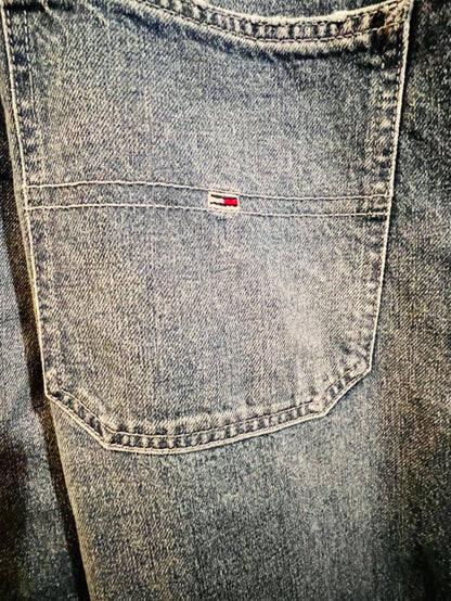 Vintage Tommy Hilfiger Latzhose S Blau Mid Blue Rigid