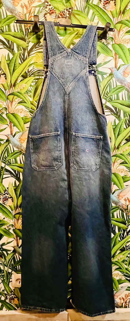 Vintage Tommy Hilfiger Latzhose S Blau Mid Blue Rigid