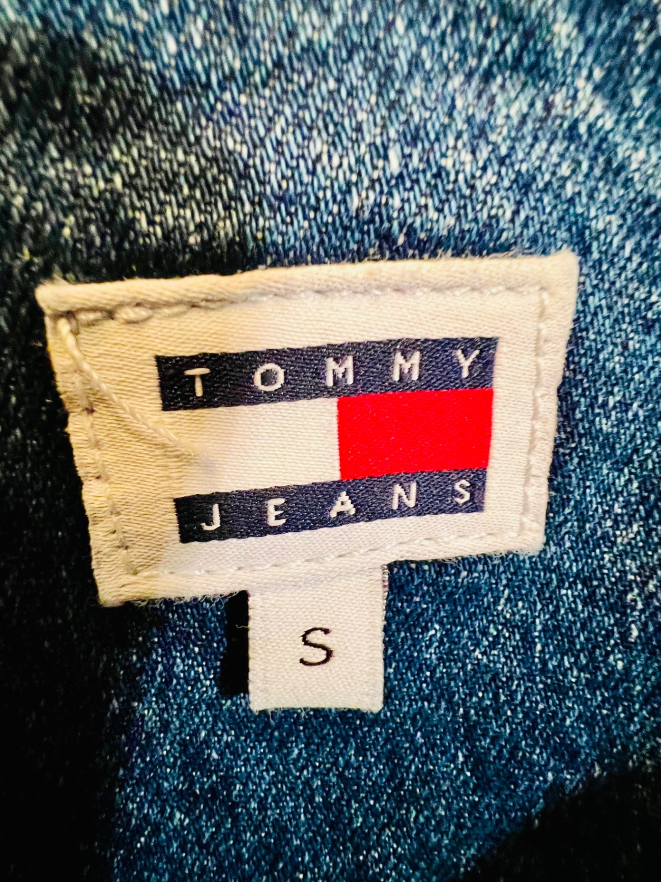 Vintage Tommy Hilfiger Latzhose S Blau Mid Blue Rigid