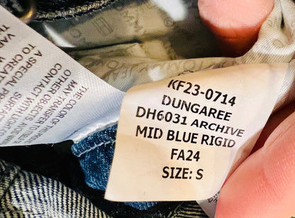 Vintage Tommy Hilfiger Latzhose S Blau Mid Blue Rigid