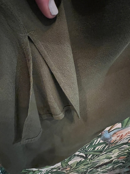 Closed Kleid S M Olive Grün Viskose Oversize
