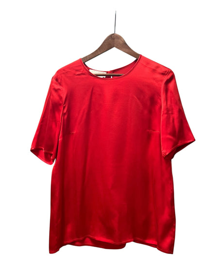 Vintage Escada Blusenshirt 38 Rot Seide