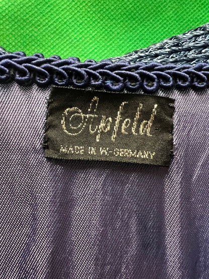 True Vintage Apfeld Jacke 44/46 Hellblau Bunt 80s 
