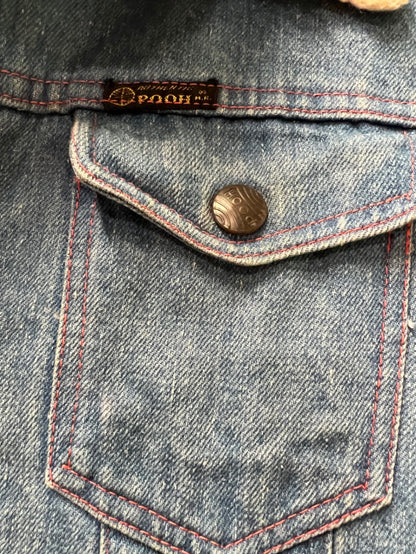 Vintage Pooh Jeans Jeansjacke 36/38 Blau Fell