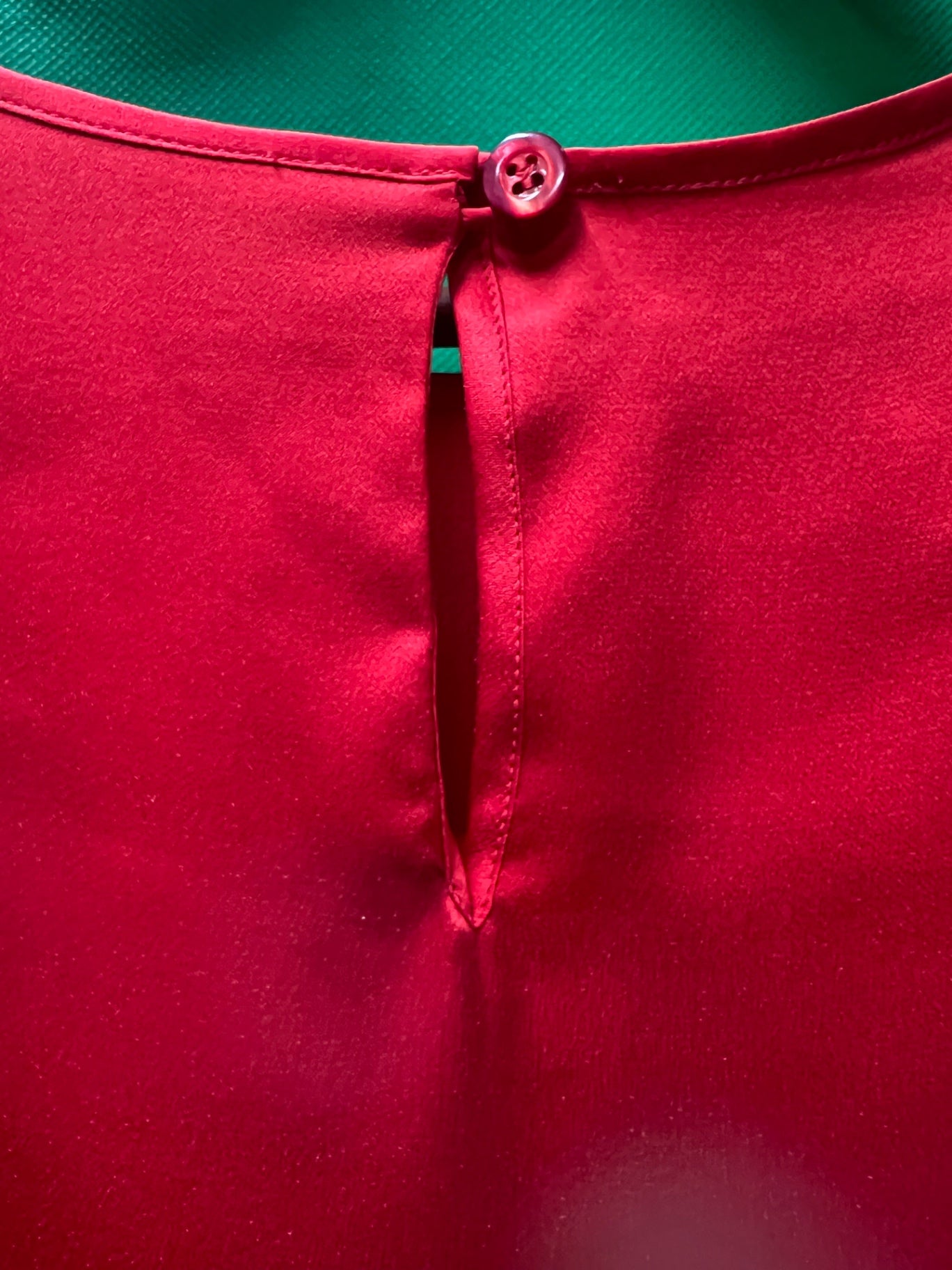 Vintage Escada Blusenshirt 38 Rot Seide