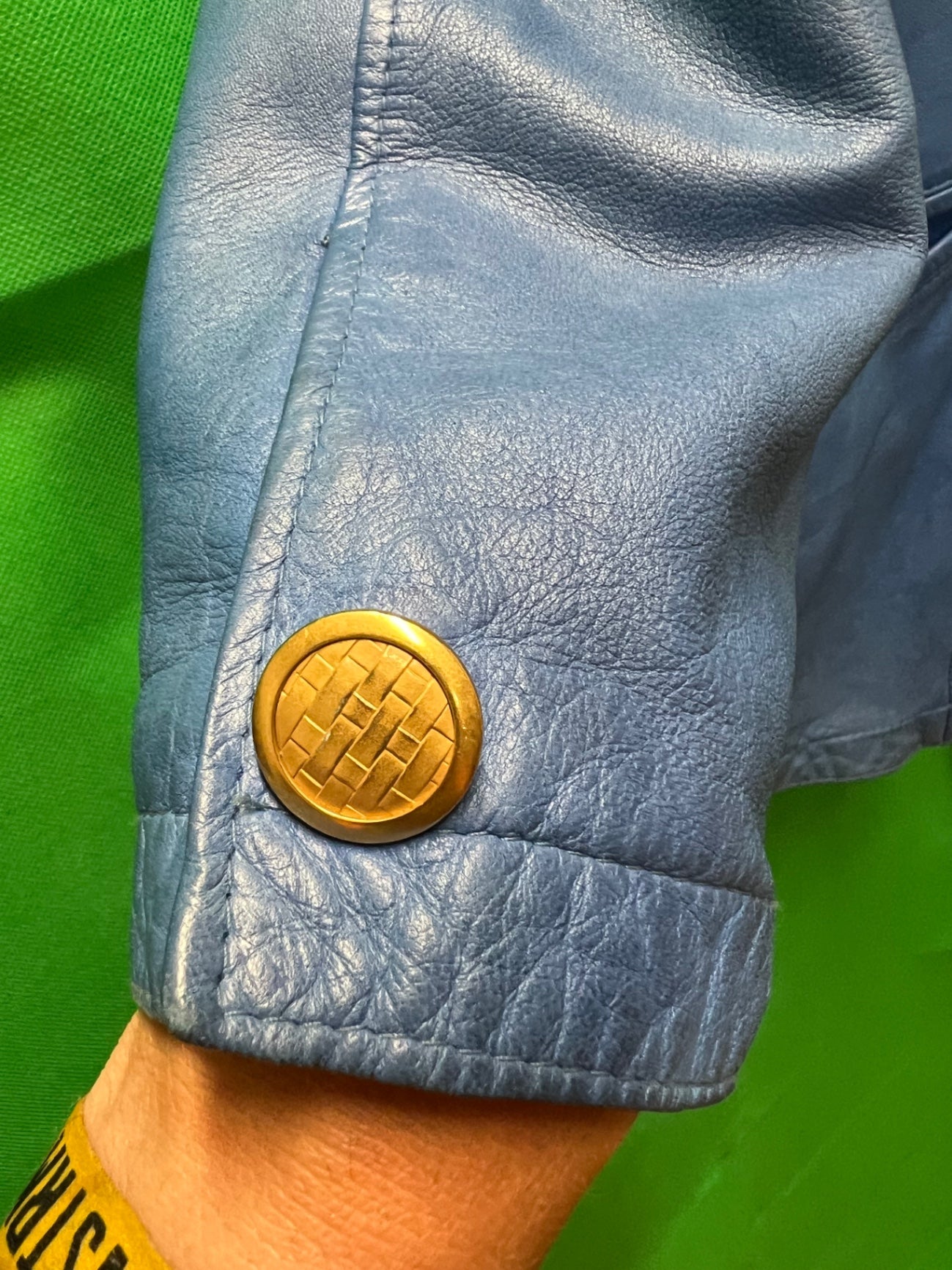 Vintage Otto Kern Lederjacke / Lederblazer 40 Blau