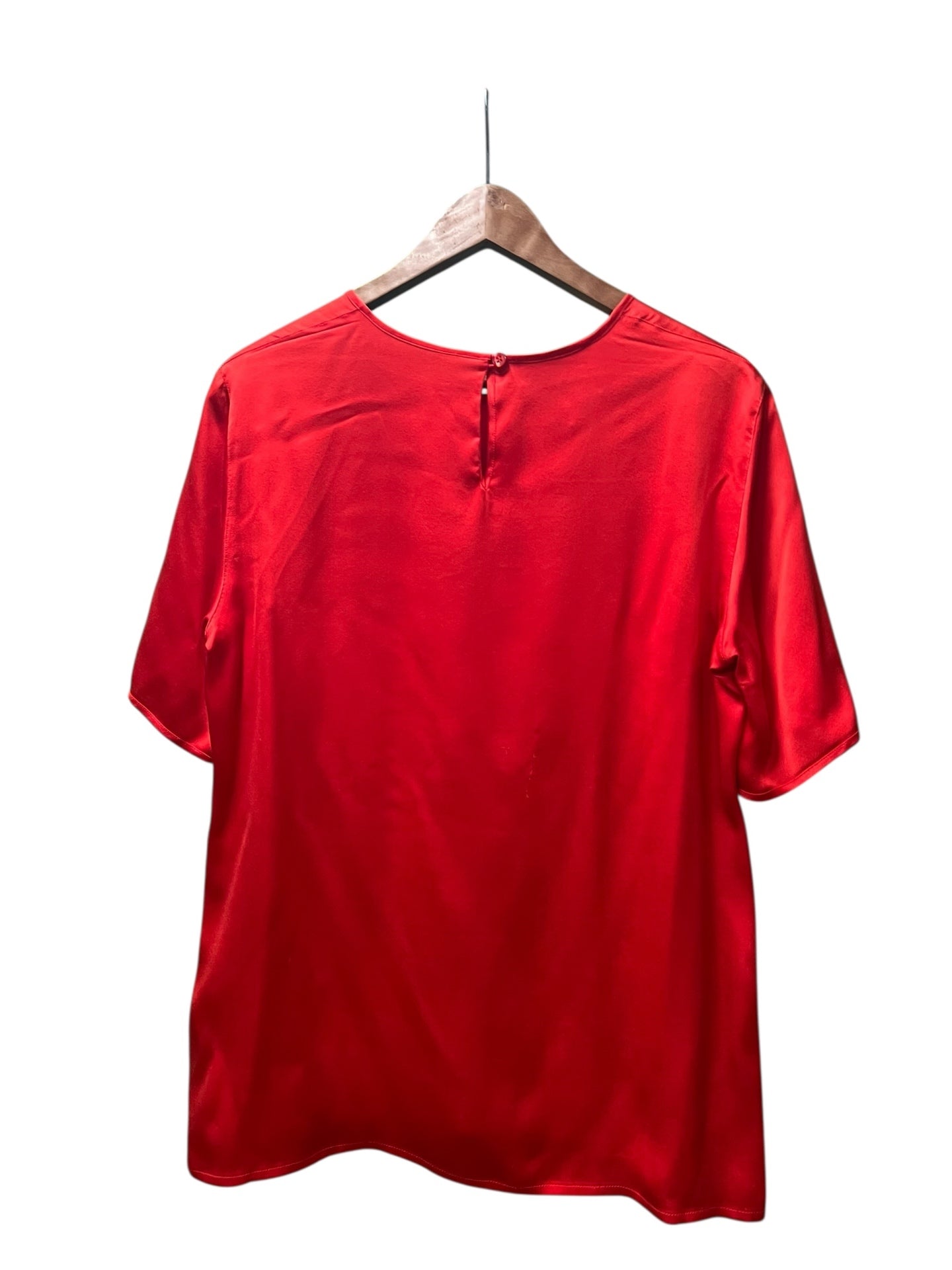 Vintage Escada Blusenshirt 38 Rot Seide