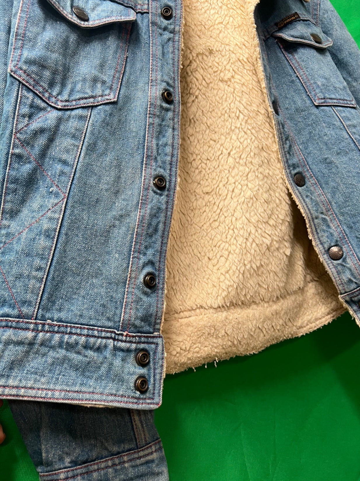 Vintage Pooh Jeans Jeansjacke 36/38 Blau Fell