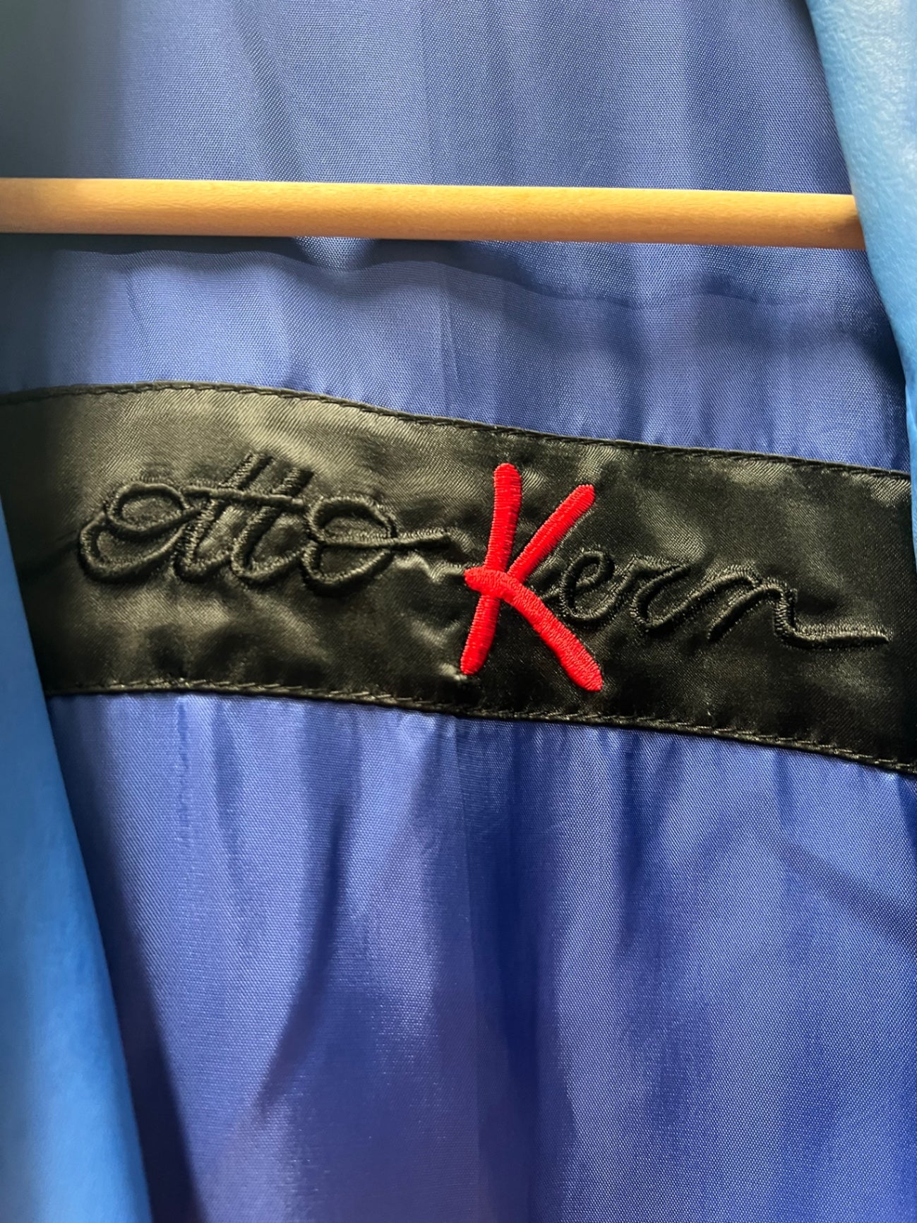 Vintage Otto Kern Lederjacke / Lederblazer 40 Blau