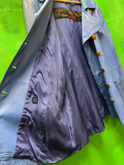 Vintage Otto Kern Lederjacke / Lederblazer 40 Blau