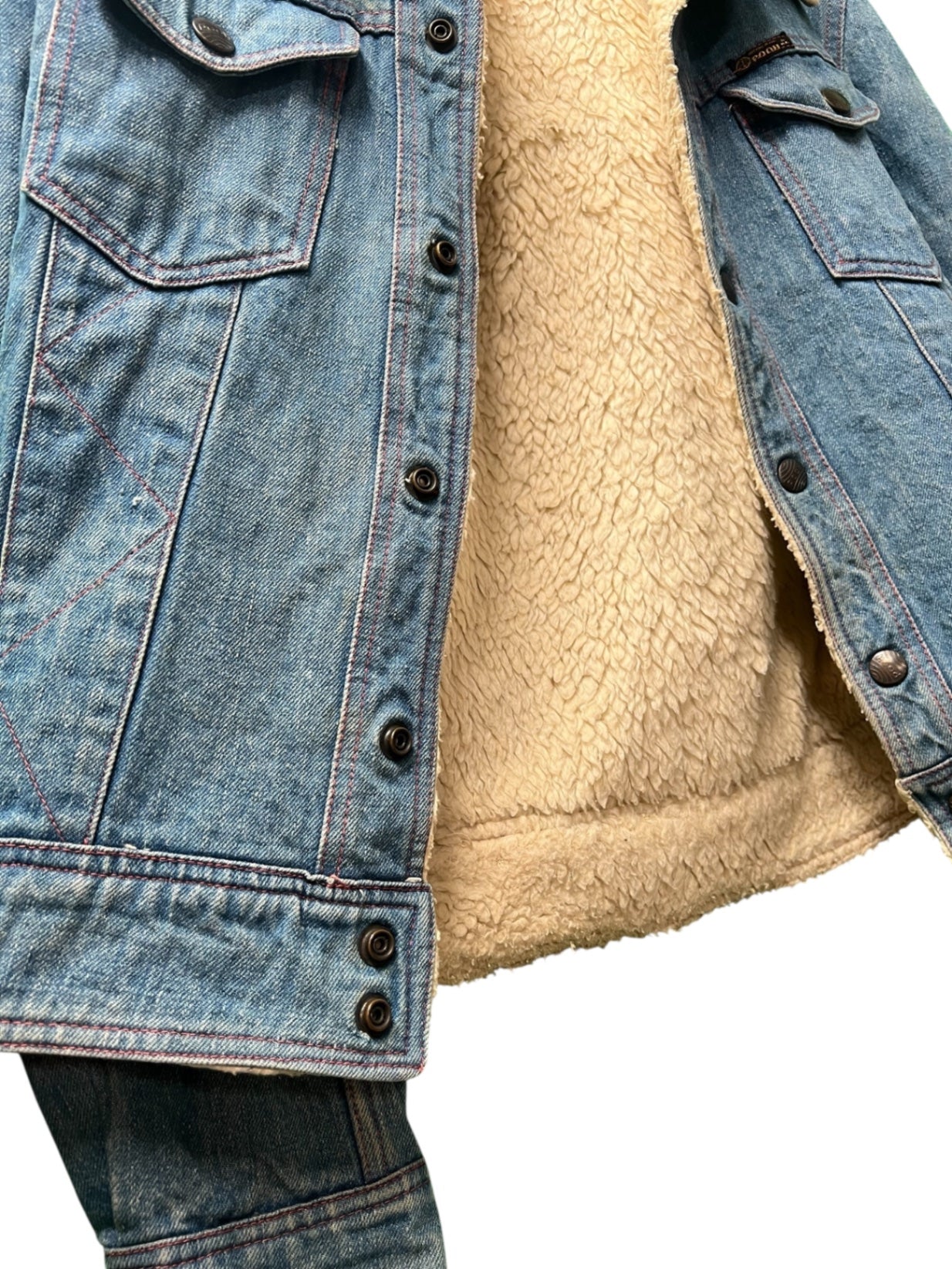 Vintage Pooh Jeans Jeansjacke 36/38 Blau Fell