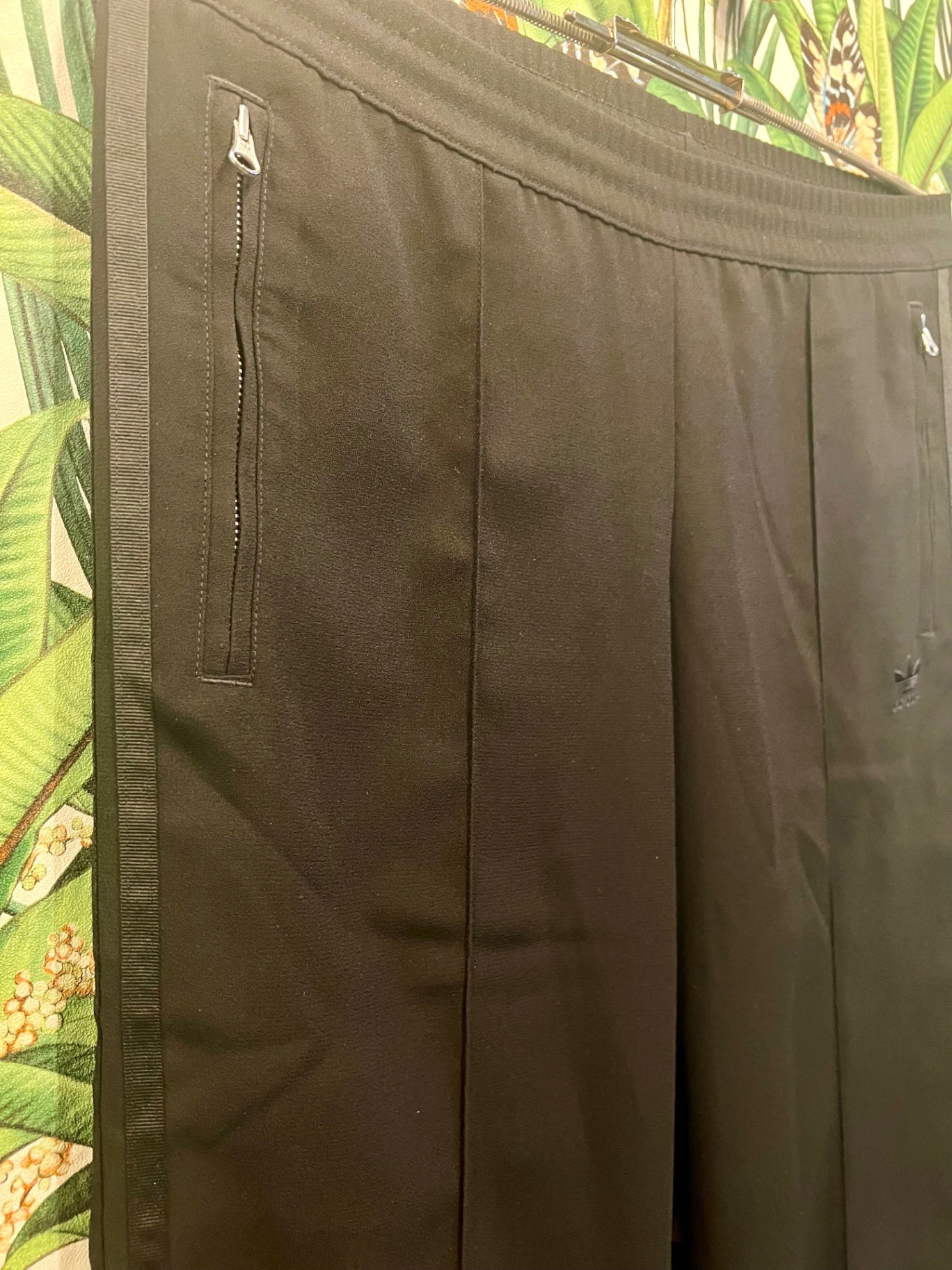 Adidas Hose 38 Schwarz Stoff