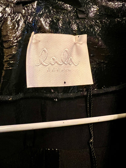 LaLa Berlin Lackleder Weste M / L Schwarz