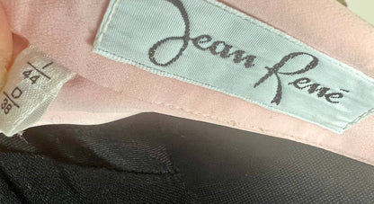 Jean René Vintage Bluse 38 Rosa Biesen Old Money transparent