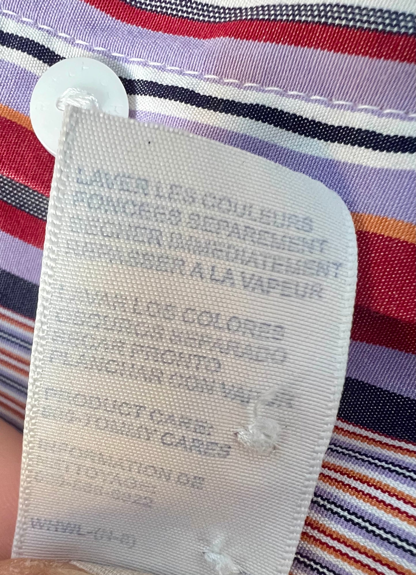 Tommy Hilfiger Bluse Vintage S 36 lila weinrot gestreift Top Zustand y2k 90s