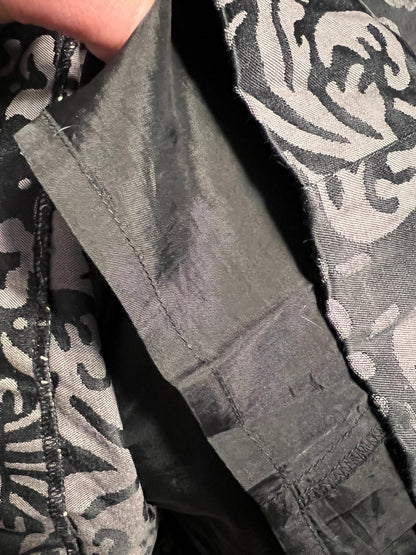 Sara's Choice: Mexx Rock Muster grau schwarz| Gr. 38 40 M | Dark Alternative