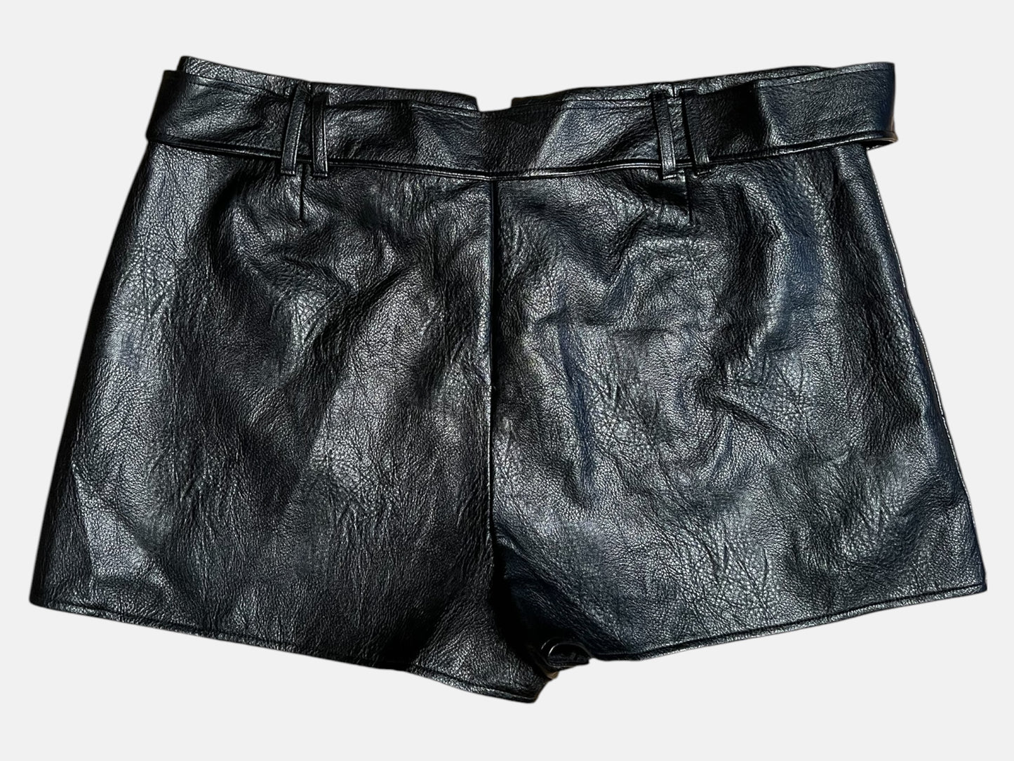 Sara's Choice: Missguided Kunstleder Shorts schwarz| Gr. 44 46 XL | Dark Alternative