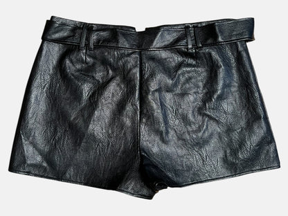 Sara's Choice: Missguided Kunstleder Shorts schwarz| Gr. 44 46 XL | Dark Alternative