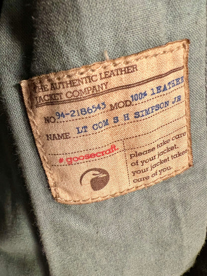 Goosecraft Biker Lederjacke Gr. L (fällt wie 38) – Grau – YKK Zipper – Slim Fit – Patina Look