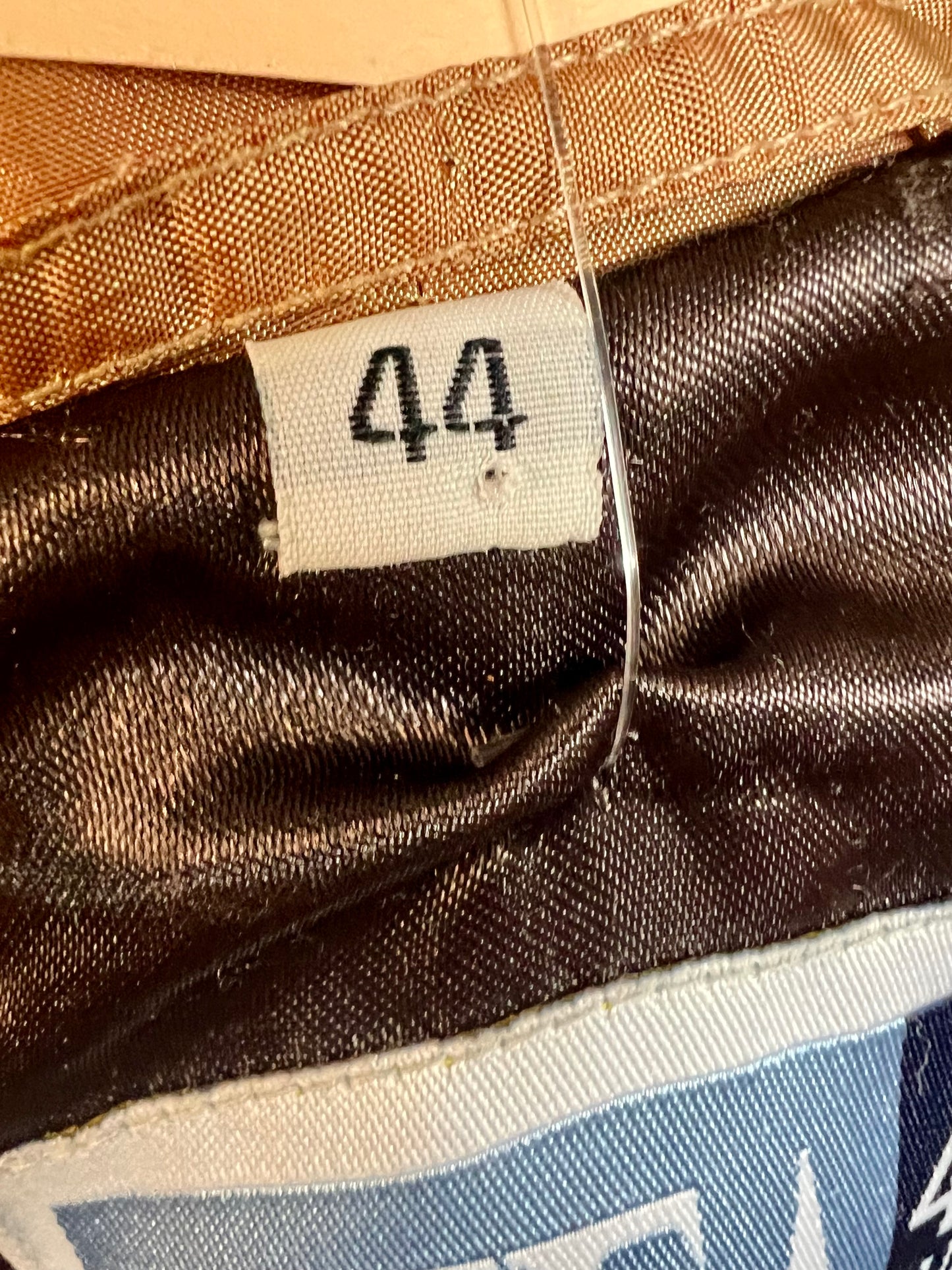 Vintage Winterjacke Damen Gr 44 , THEA 42 Plus, Kupfer/Gold, Kapuze, Y2K/90s