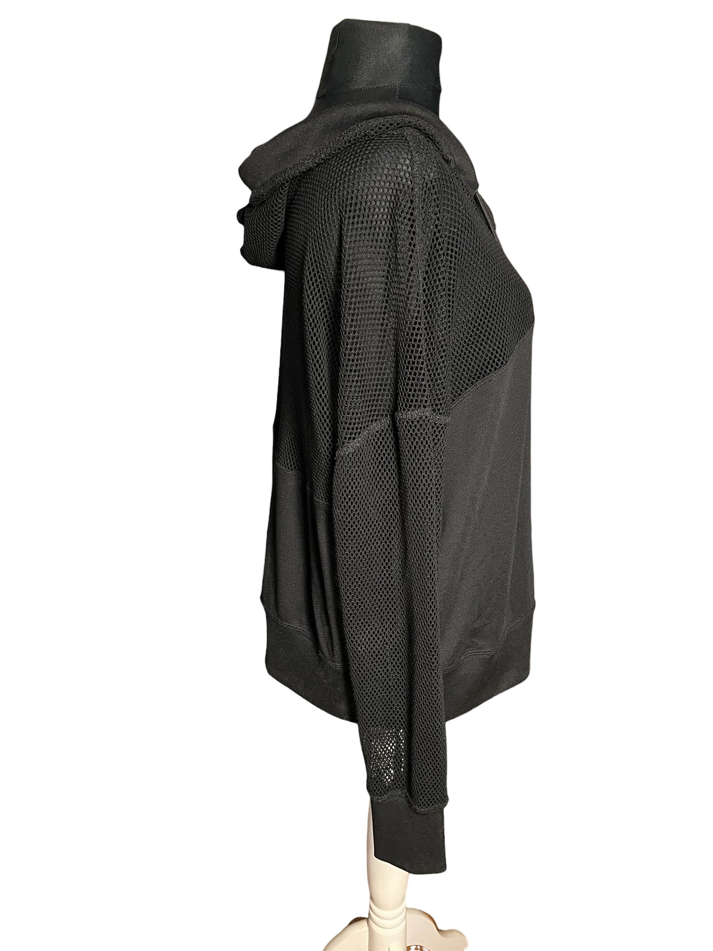 Sara's Choice: Urban Classics – Hoodie Netz Mesh schwarz XL 44 46 Dark Alternative