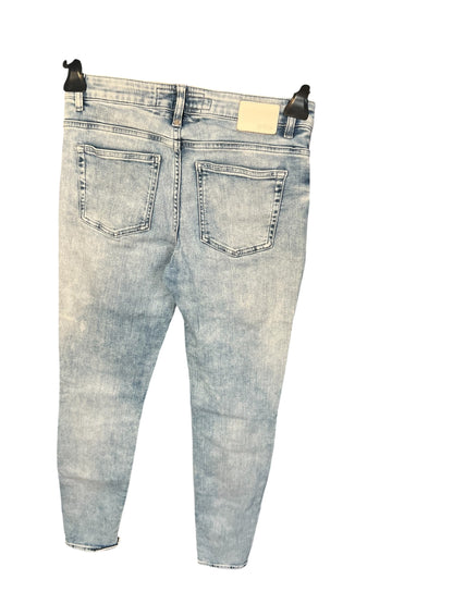 Drykorn Jeans W26 L32 Hellblau Slim Fit Tapered Used Look Y2K Denim Mid Waist Skinny