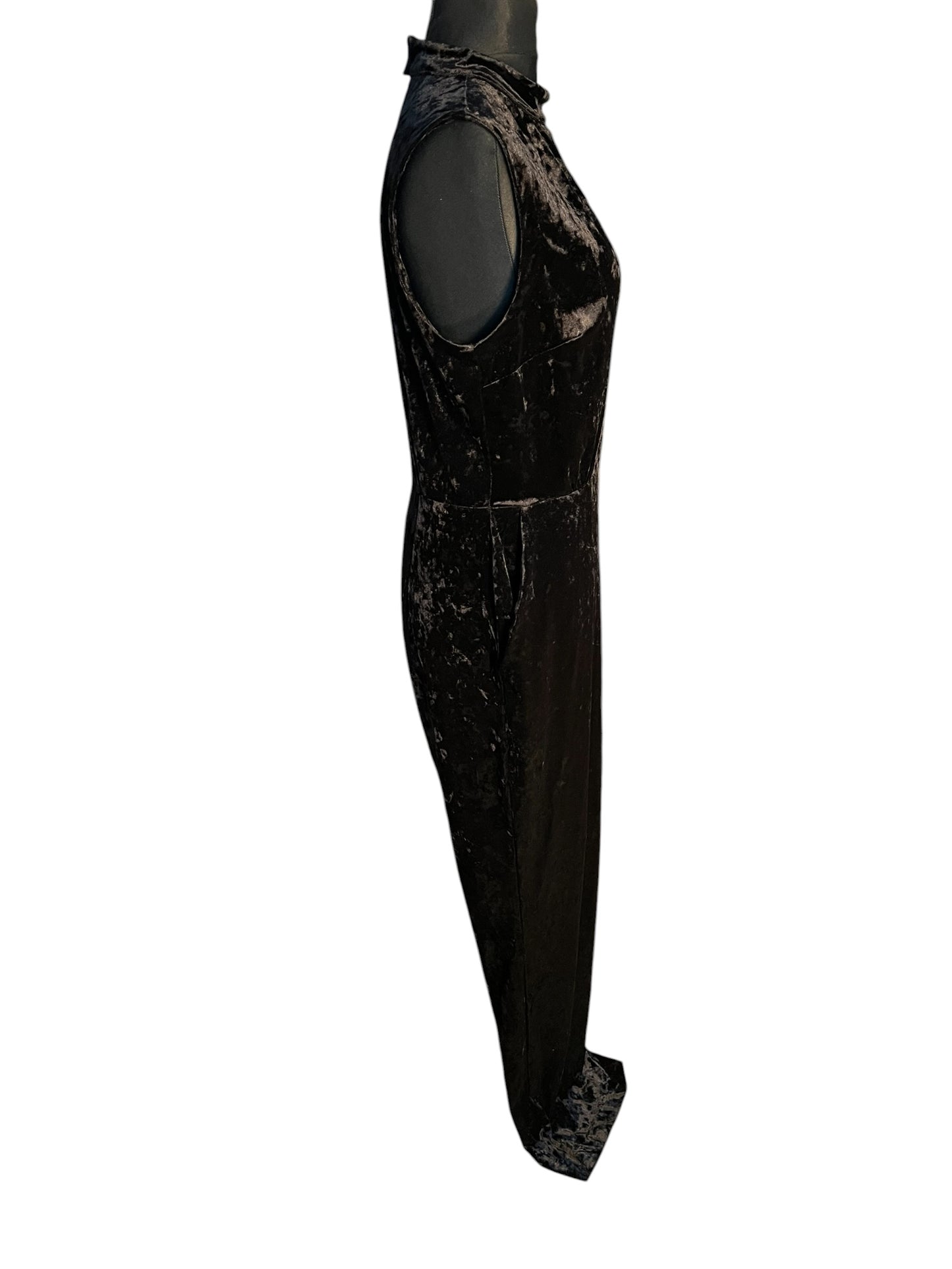 Sara's Choice: H&M Samt Jumpsuit lang 90s y2k – Gr 40 42 44 L XL Dark Alternative