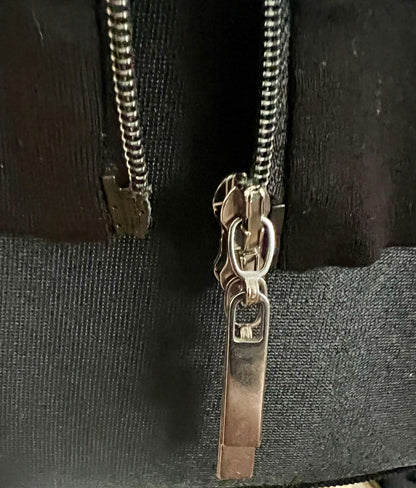 Vintage Gerry Weber Strickjacke | 90s Zebra Struktur Muster | 2-Wege Reißverschluss | Gr. 38 M