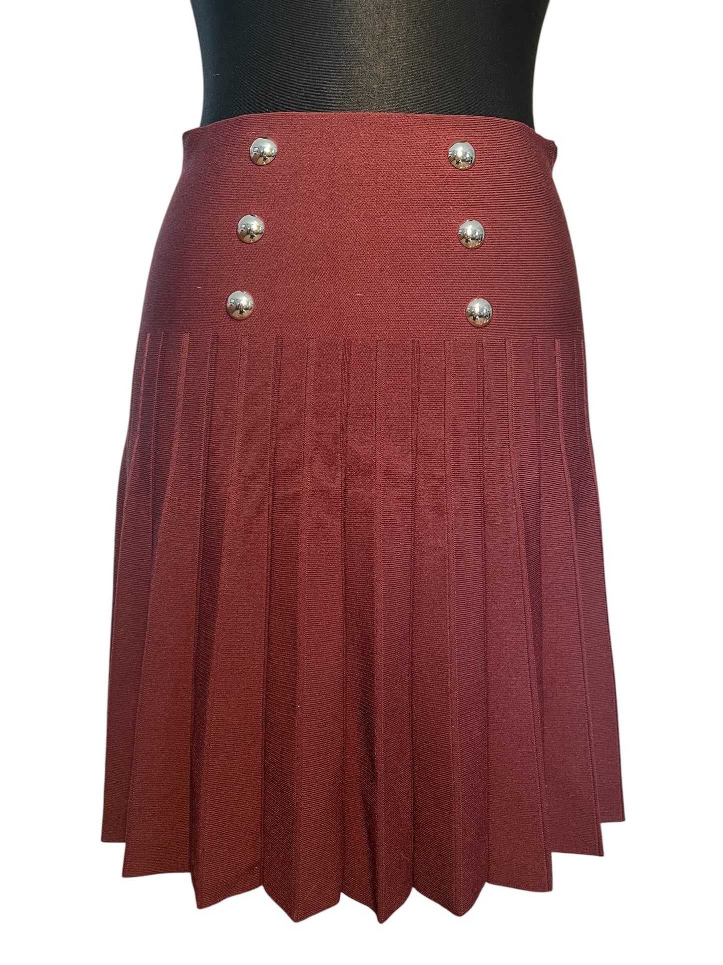 Sara's Choice: Anna Field Falten Rock weinrot| Gr. 36 38 M | Dark Alternative