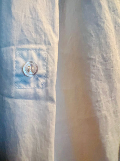 Hugo Boss Responsible Bluse Weiß Gr 42 Oversized Modern A-Linie