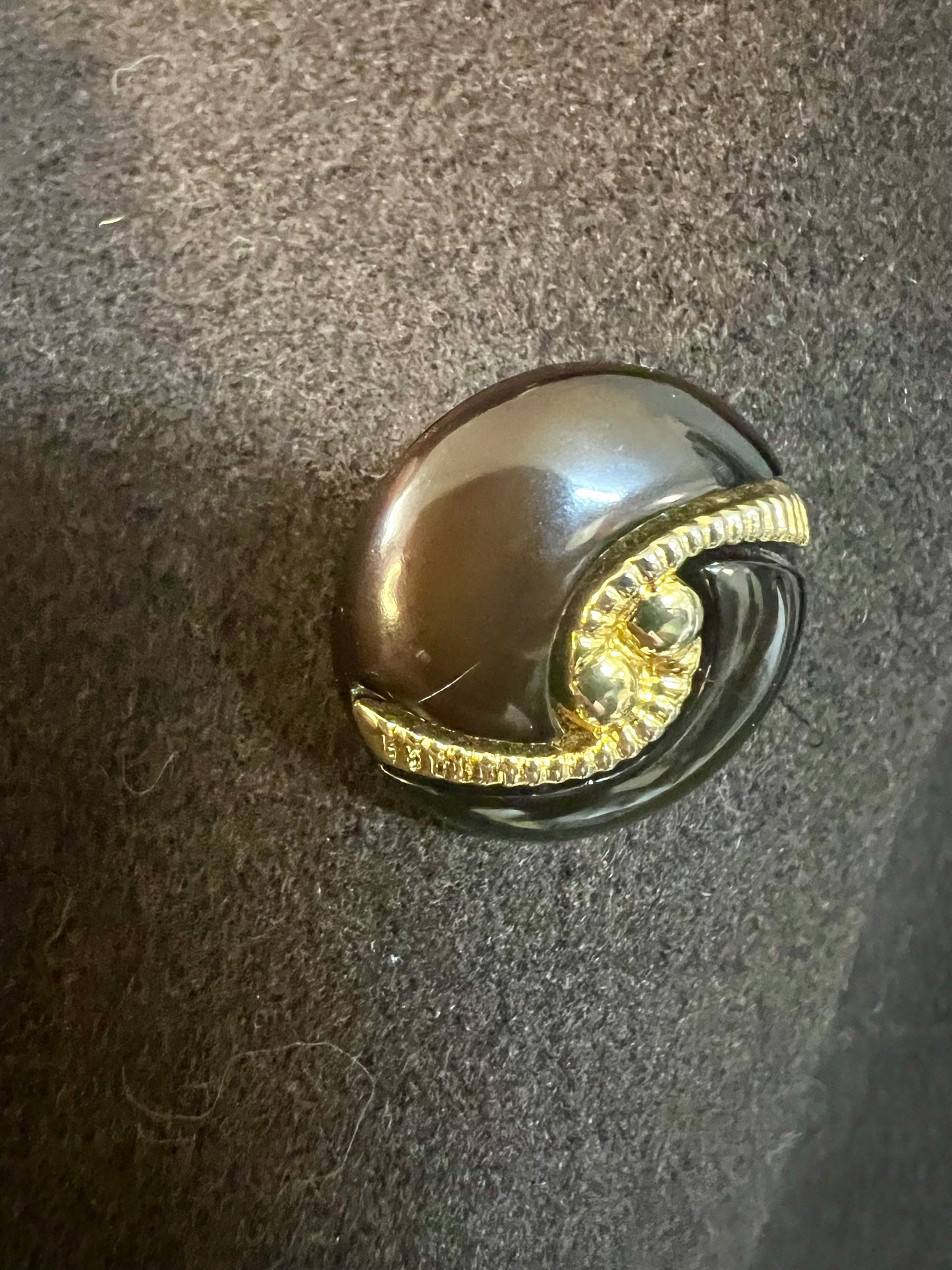 Vintage Wollmantel Braun IT 50 / DE 44 – 46 80% Wolle Made in Italy