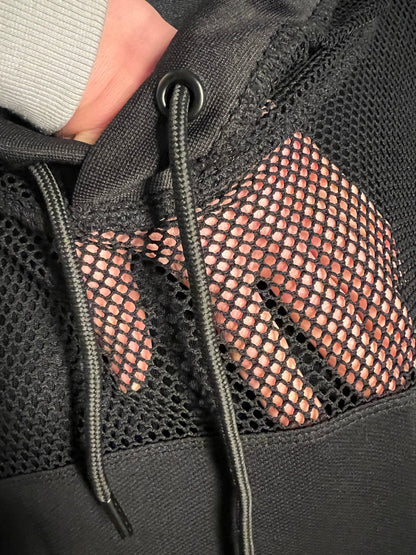 Sara's Choice: Urban Classics – Hoodie Netz Mesh schwarz XL 44 46 Dark Alternative