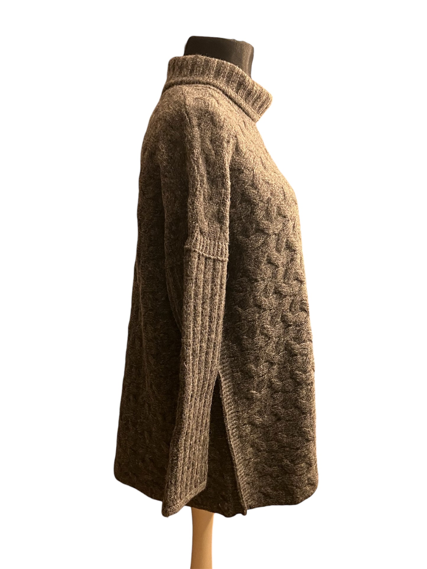 Alpaka Strickpullover grau 38 40 M L Rollkragen | Fabelhaft by Karin Glasmacher | Oversize