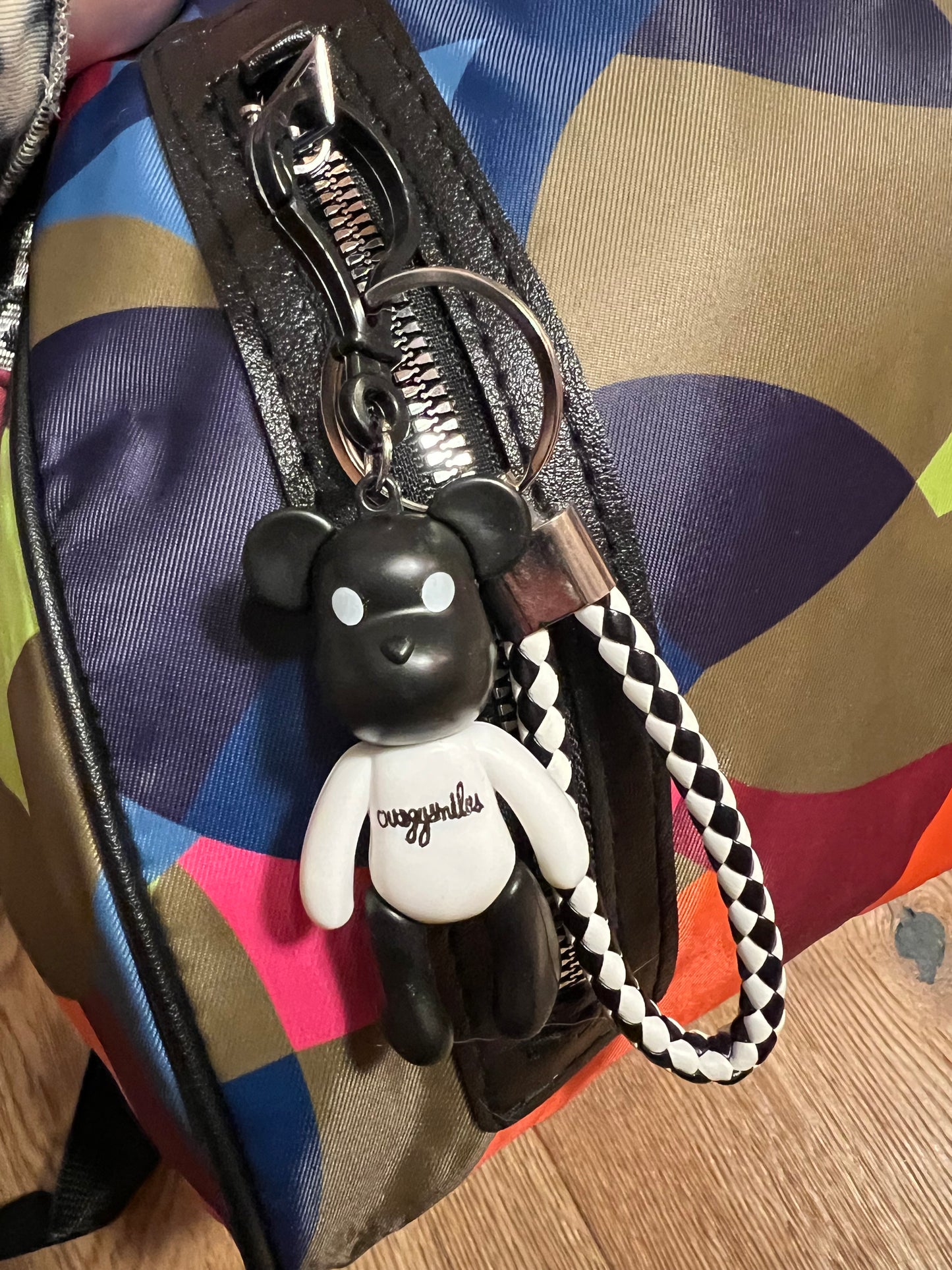 Bunter Nylon-Rucksack Kuchen & Bag – mittelgroß, City‑Style, Top Zustand