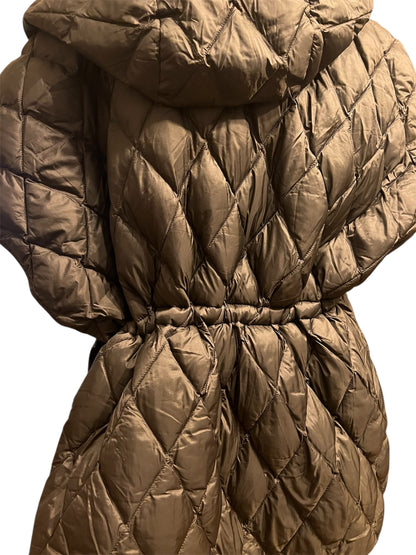 Blonde No 8 CARLY Steppweste S 36 Grün Oliv Oversize mit Kapuze – Neuwertig