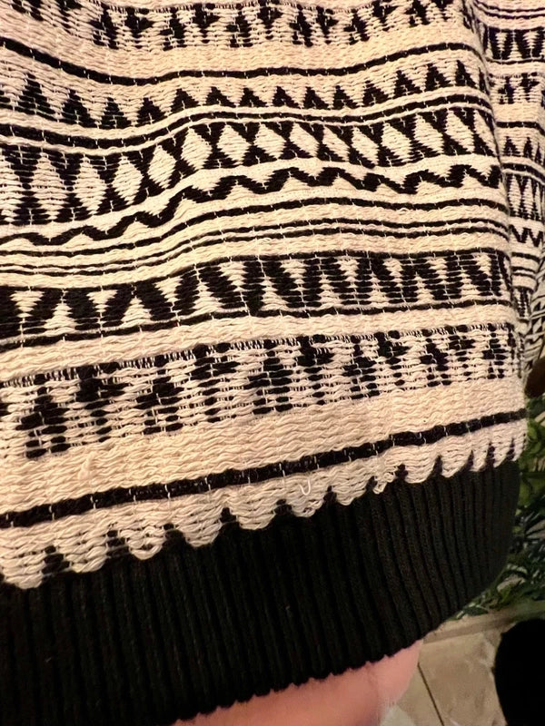 Liebeskind Berlin Blouson Jacke 38 M Natur Weiß Schwarz NEU Etikett Bomberjacke boho ethno