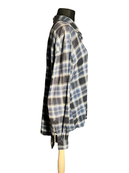 Vintage Esprit Flanellhemd Gr 42 / XL kariert | Oversize Damen | 90s / Y2K Grunge | Baumwolle