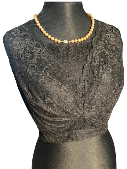 Sara's Choice: Bonprix – BH Top Spitze schwarz  | Gr 105D 48 50 XXXL | Dark Alternative