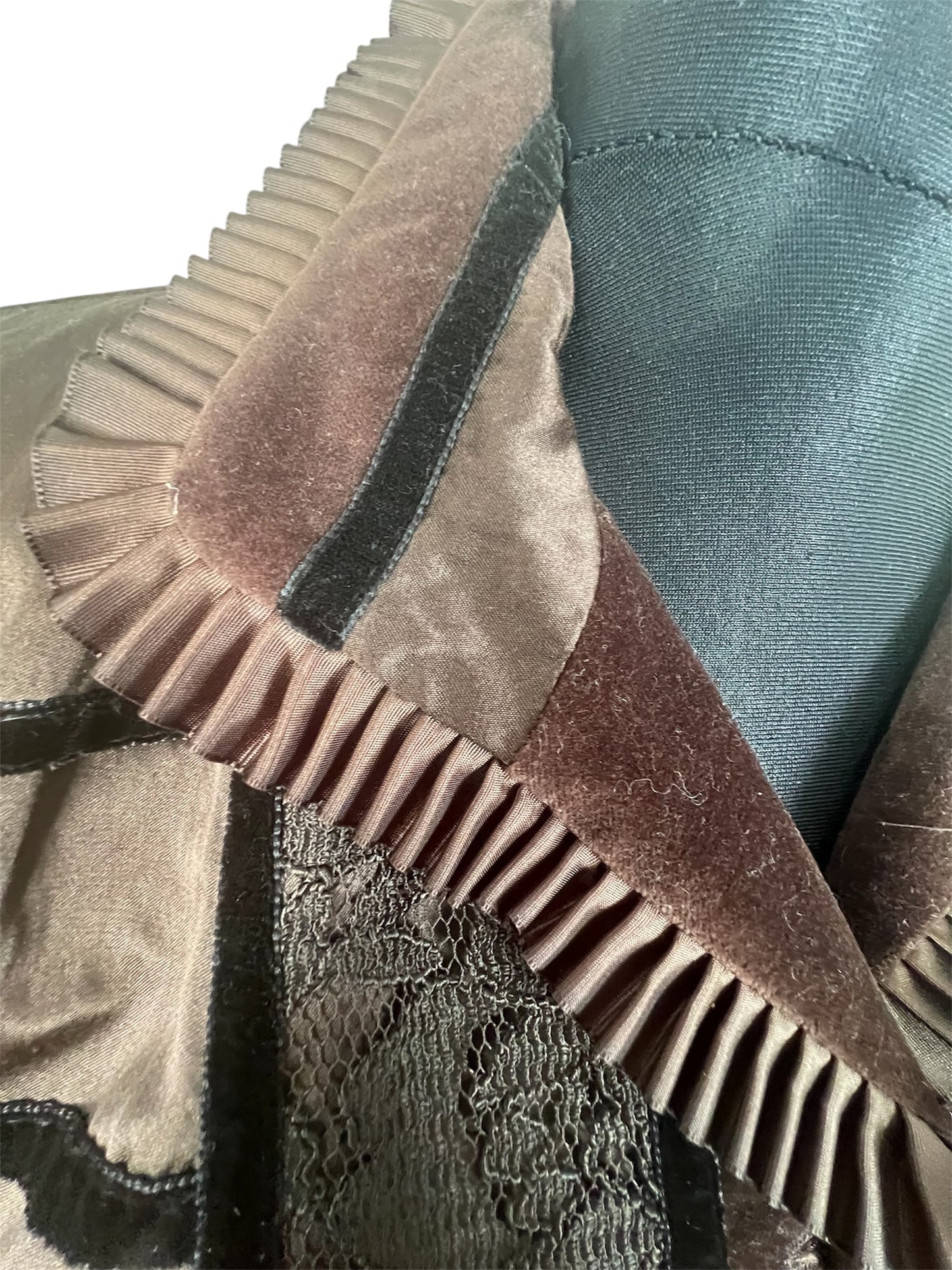 Vintage Samtblazer Braun 90s Victorian Gothic Style | Gr. 40 | Romantisch, Landhaus-Chic