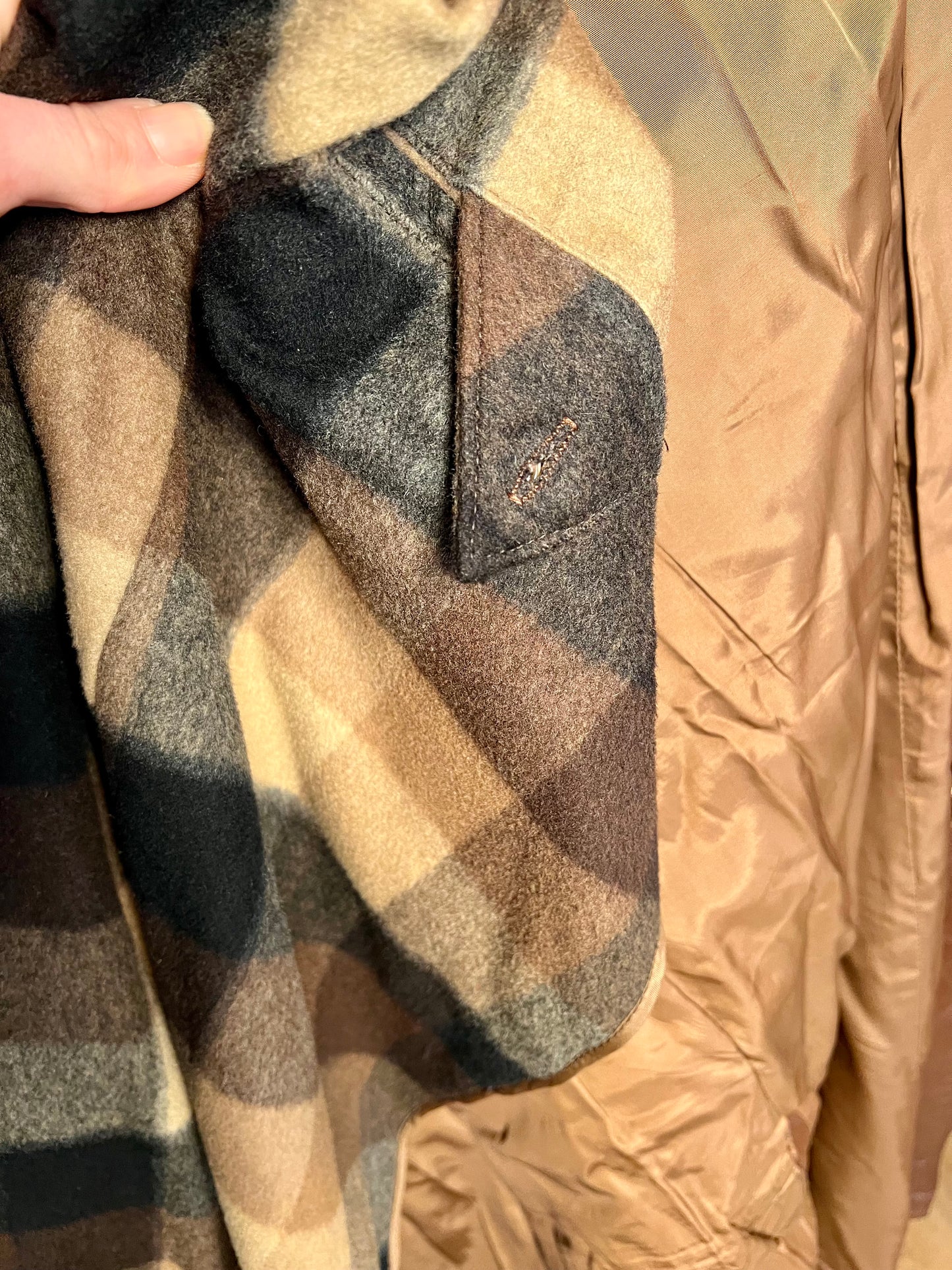 Vintage Ledermantel Cognac Braun Lang | Echtleder Mantel mit Gürtel | Gr. 40 - 42 / M 48 | 90s Retro Trench Mantel Unisex