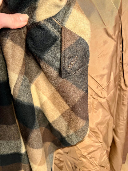 Vintage Ledermantel Cognac Braun Lang | Echtleder Mantel mit Gürtel | Gr. 40 - 42 / M 48 | 90s Retro Trench Mantel Unisex