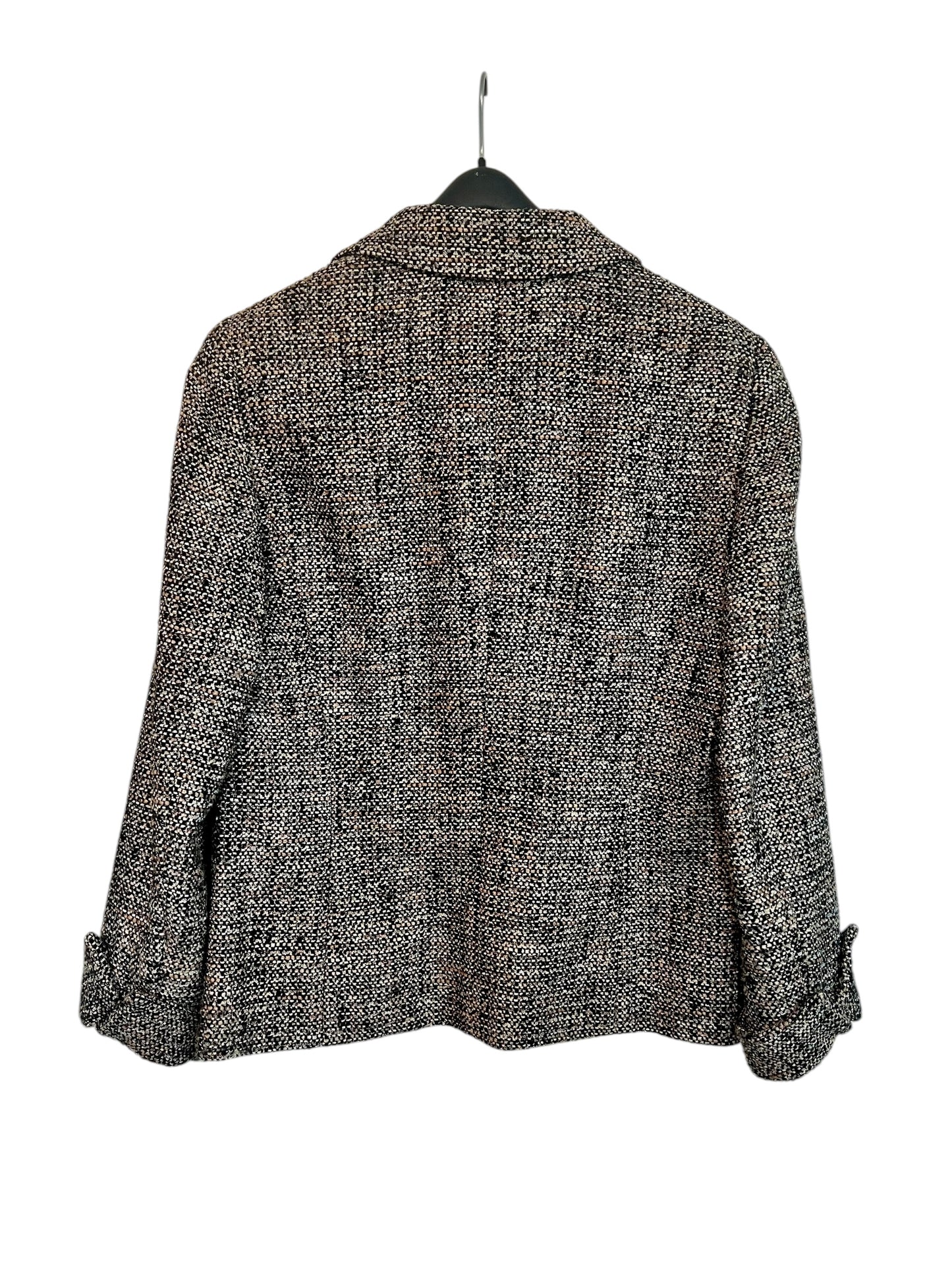 Escada Vintage Blazer 90s | M | Schurwolle | braun schwarz | Quiet Luxury 38 40