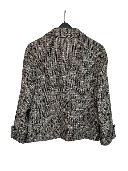 Escada Vintage Blazer 90s | M | Schurwolle | braun schwarz | Quiet Luxury 38 40