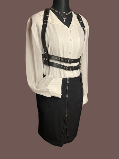 Marc Cain Sports Midi Rock Schwarz | N4 / Gr 40 42 l Figurbetont | 2-Wege-Reißverschluss | Stretch